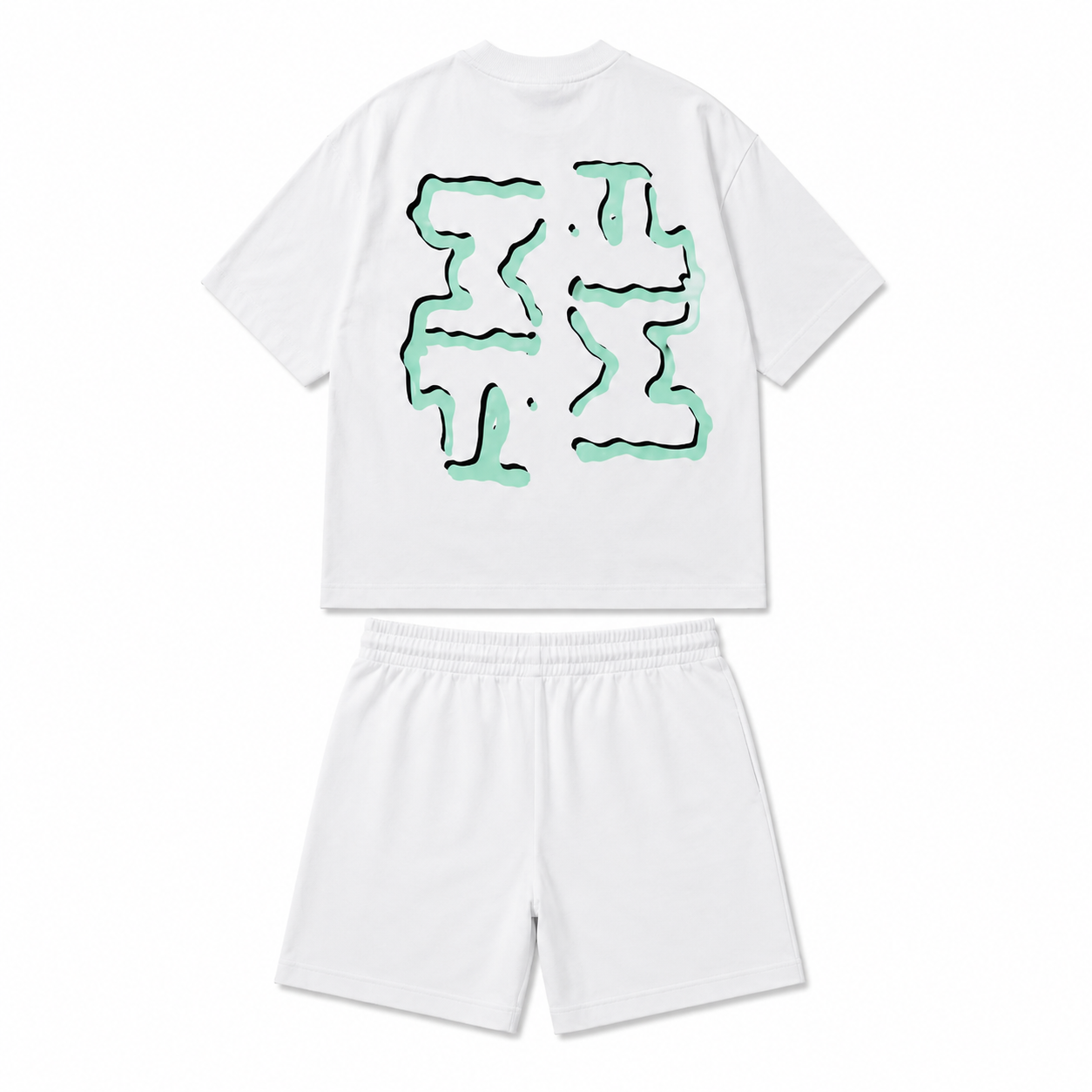 ENSEMBLE "DOUBLE MF" BLANC