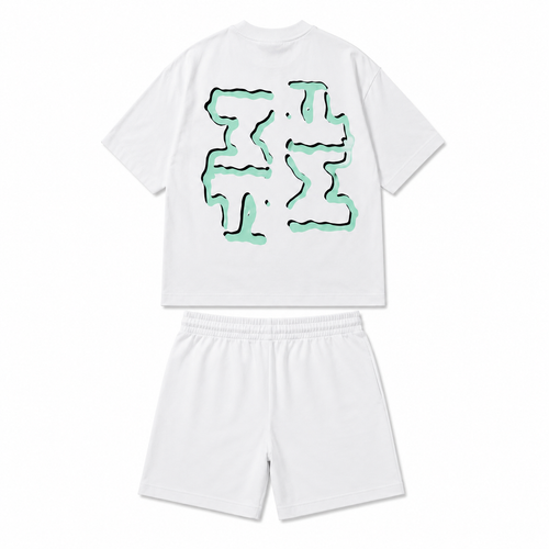 ENSEMBLE "DOUBLE MF" BLANC